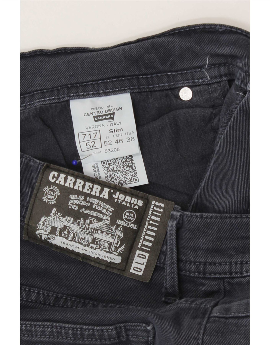 Carrera Jean Slim 717 Homme W36 L30 Gris Coton