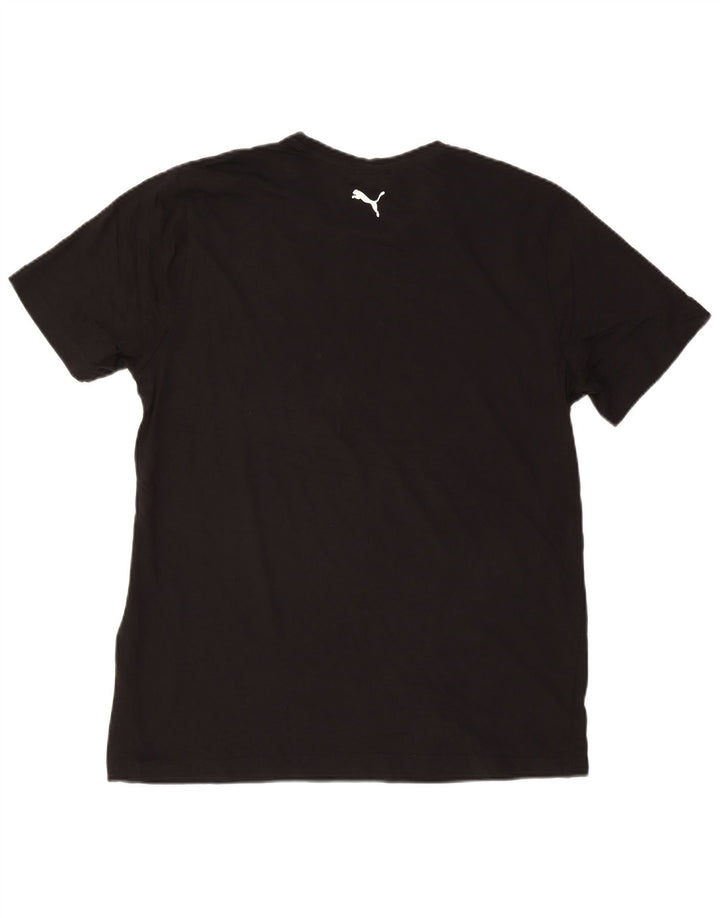 Puma T-shirt graphique pour hommes, grand, noir, coton