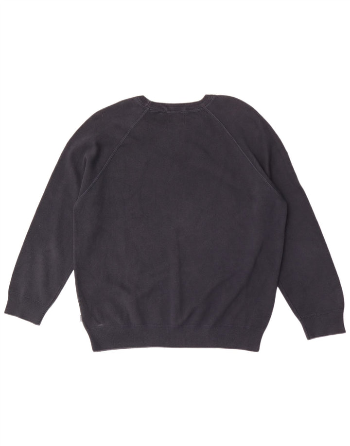 Superdry Sweat-shirt pour homme en coton bleu marine 2XL