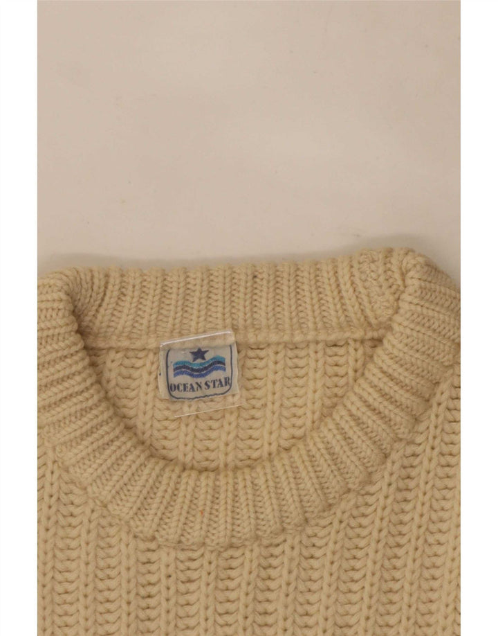 Ocean Star Pull à col rond pour homme IT 48 Beige moyen Colourblock