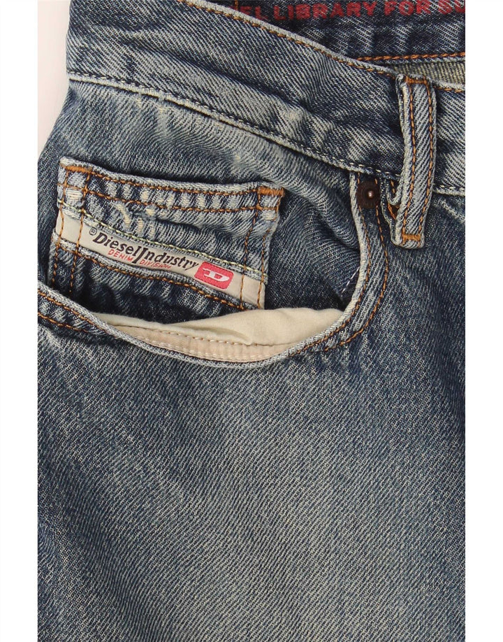Diesel Jean Droit Homme W32 L30 Bleu Coton