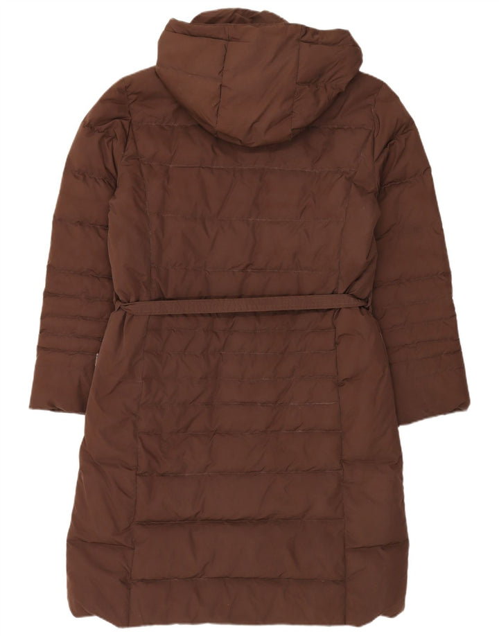 Invicta Manteau rembourré à capuche pour femme UK 16 Large Marron Polyester