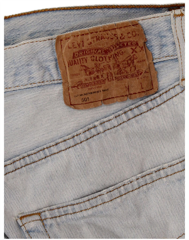 LEVI'S Short en Jean 501 W30 Homme Bleu Moyen