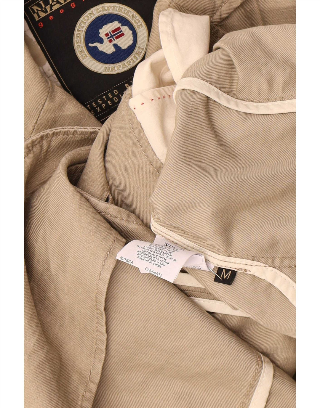 Napapijri Veste blazer à 2 boutons pour homme en coton beige moyen UK 38