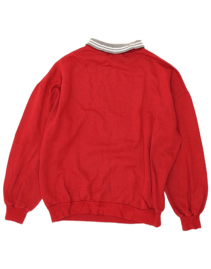 EXPRESS Sweat-shirt graphique surdimensionné pour femme UK 14 Rouge moyen