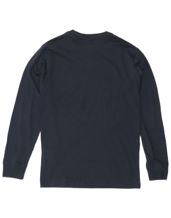 Vans Haut graphique à manches longues pour hommes, coupe classique, petit coton bleu marine