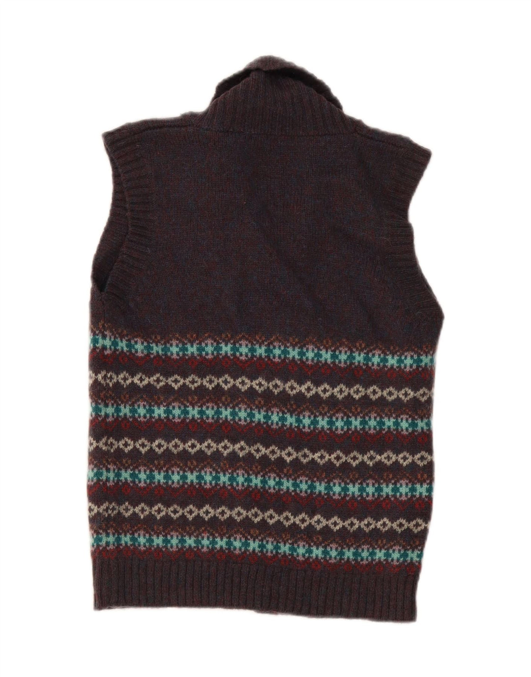 Stanley Blacker Cardigan pour femme UK 10 Petit Bleu marine Fair Isle