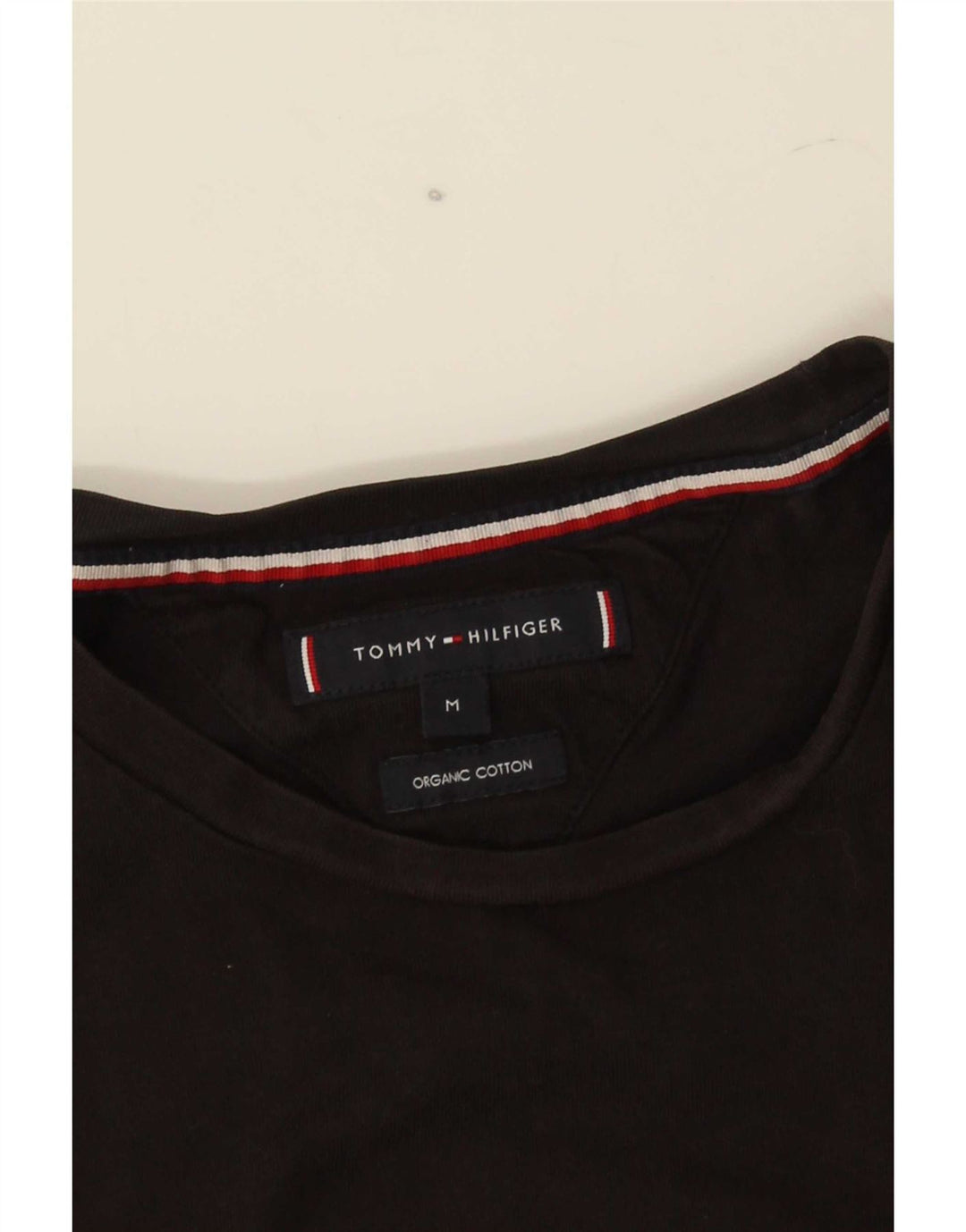 Tommy Hilfiger T-Shirt Graphique Homme Noir Moyen Coton