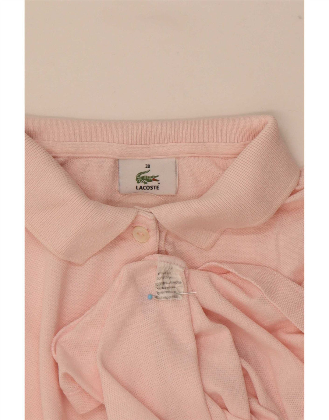 Lacoste Polo Femme Taille 38 Coton Rose Moyen