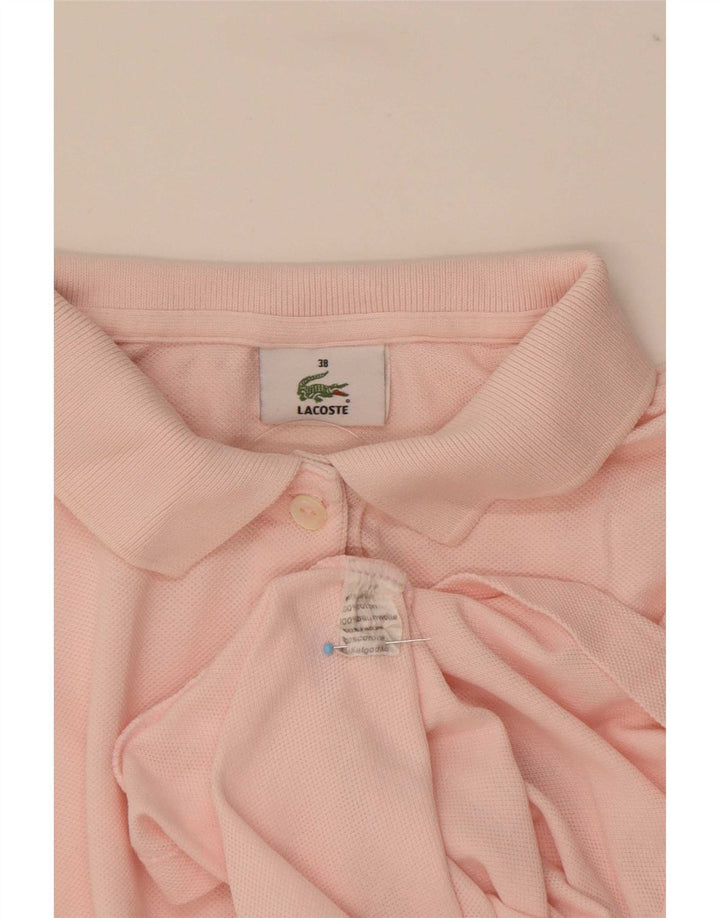 Lacoste Polo Femme Taille 38 Coton Rose Moyen