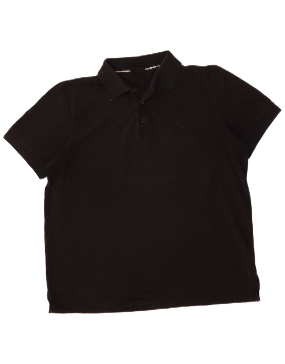 HUGO BOSS Polo Homme Large Noir Coton