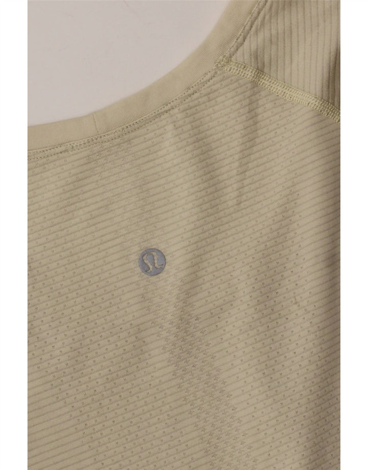 Lululemon T-Shirt Femme UK 16 Large Beige