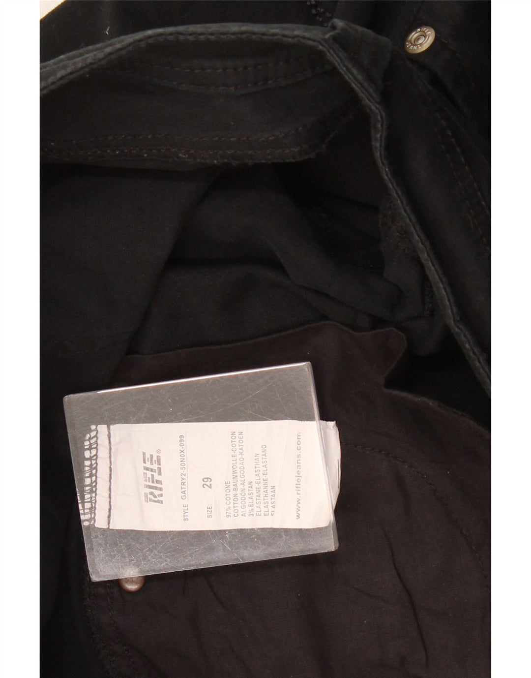 Bermuda Femme RIFLE W29 Coton Noir Moyen