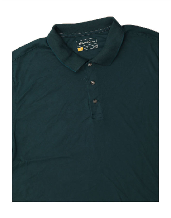 EDDIE BAUER Mens Polo Shirt 2XL Green Vintage Eddie Bauer and Second-Hand Eddie Bauer from Messina Hembry 