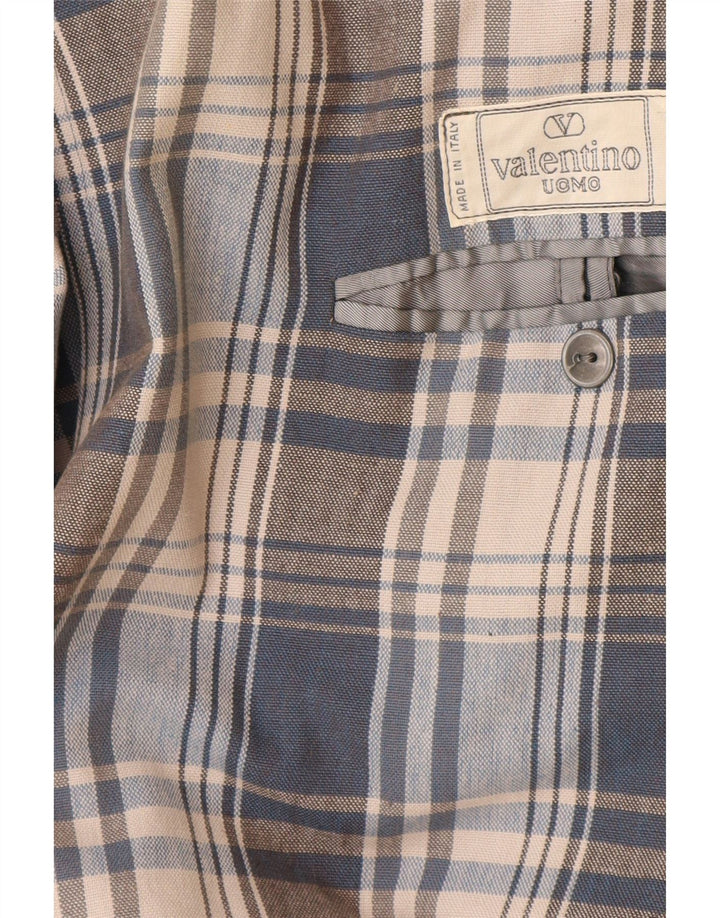 Valentino Veste Blazer 2 Boutons Homme UK 40 Large Gris