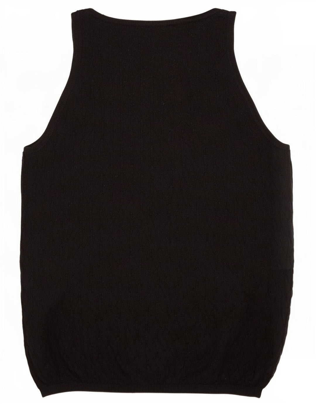 Zara Femme Débardeur UK 12 Medium Noir Polyester