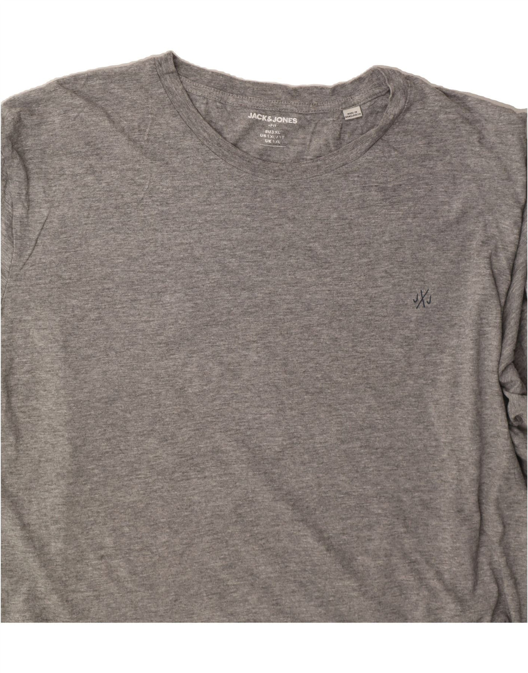 JACK & JONES Mens T-Shirt Top XL Grey Cotton Vintage Jack & Jones and Second-Hand Jack & Jones from Messina Hembry 