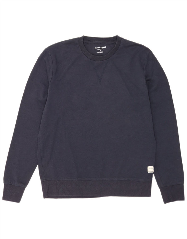 Jack & Jones Sweat-Shirt Homme Bleu Marine Moyen Coton