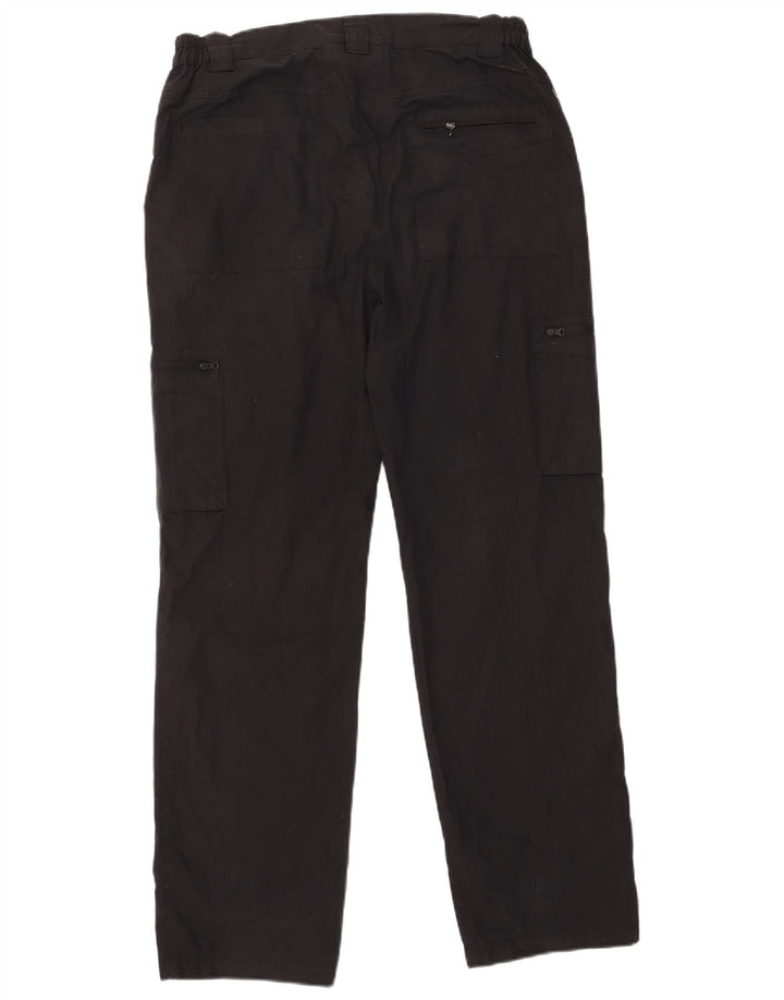 Mountain Warehouse Pantalon cargo droit pour homme W34 L32 Noir Polyester