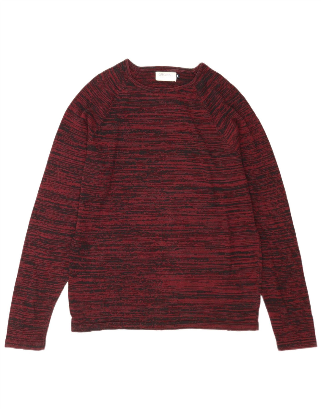 Jack & Jones Pull Col Rond Homme Rayé Bordeaux Moyen
