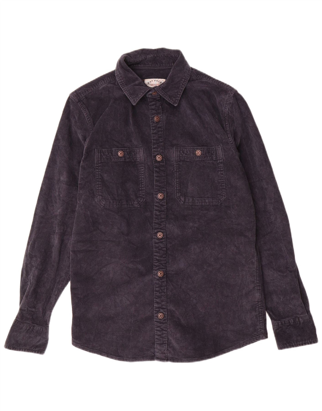 FAT FACE Chemise Velours Côtelé XS Bleu Marine Coton Homme