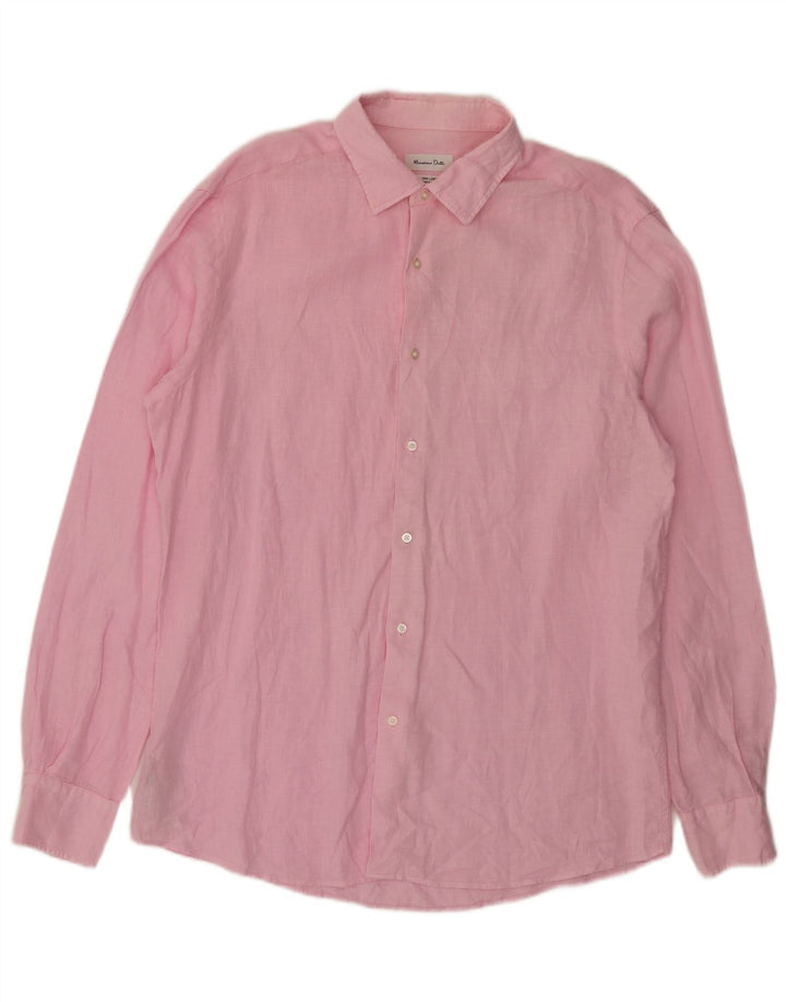 Massimo Dutti Chemise Homme Grand Lin Rose