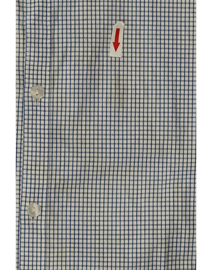 Calvin Klein Chemise Slim Fit pour Homme en Coton à Carreaux Bleu Large