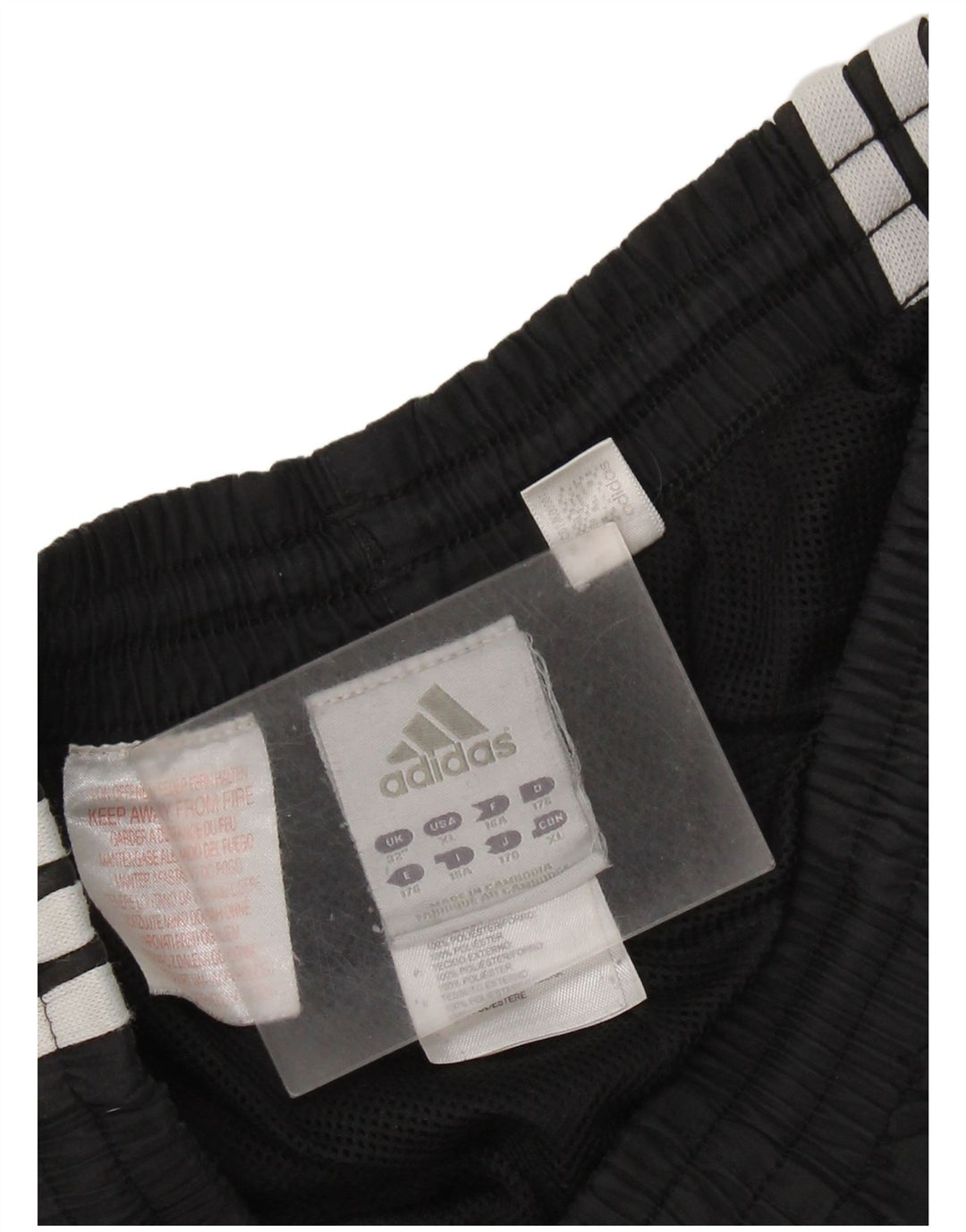 Adidas Pantalon de Survêtement Garçon 15-16 ans Noir Polyester