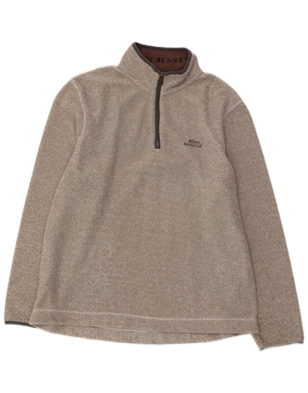 WEIRD FISH Pull Polaire Col Zippé Homme XL Gris Polyester