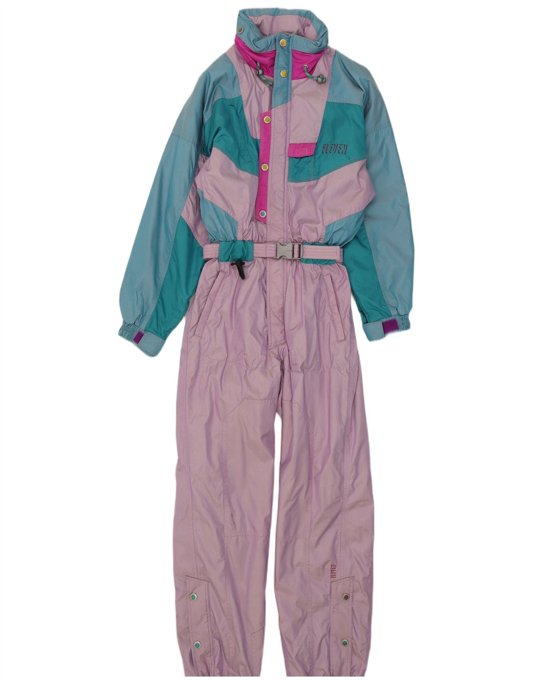 Combinaison de ski femme vintage EU 38 Medium Multicolore Colourblock