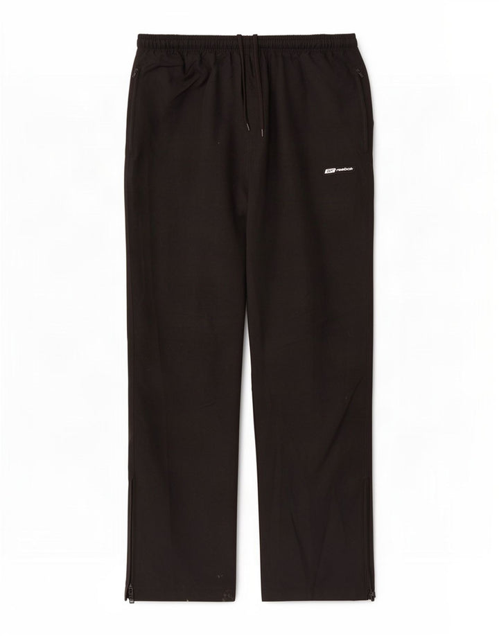 Reebok Pantalon de Survêtement Homme Large Noir Polyester