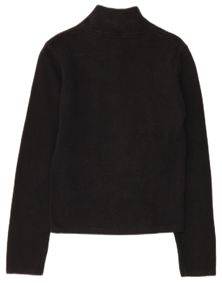 CARHARTT Cardigan Femme Pull UK 8 Petit Noir Coton