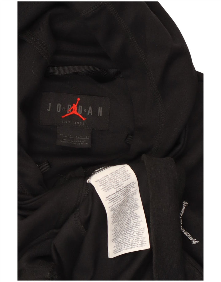 JORDAN Pull à capuche zippé Dri Fit pour hommes XS Noir Polyester