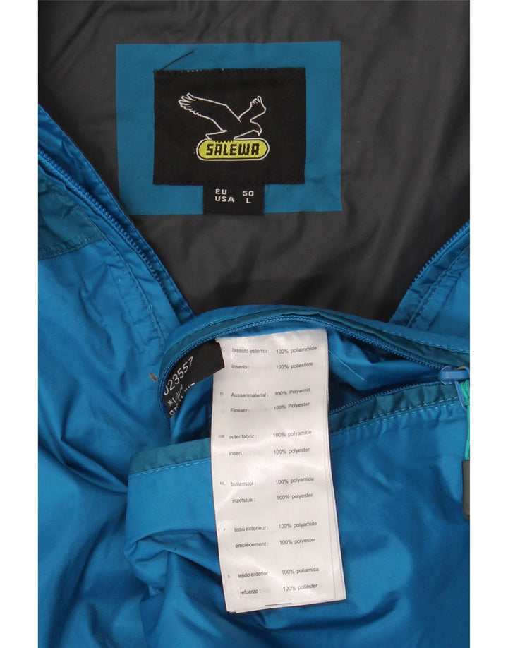 SALEWA Veste de Pluie à Capuche Homme EU 50 Large Bleu Polyamide
