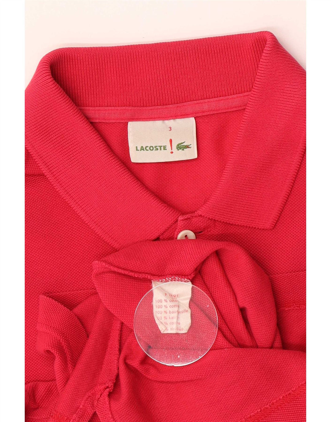 Lacoste Polo Homme Taille 3 Petit Coton Rose
