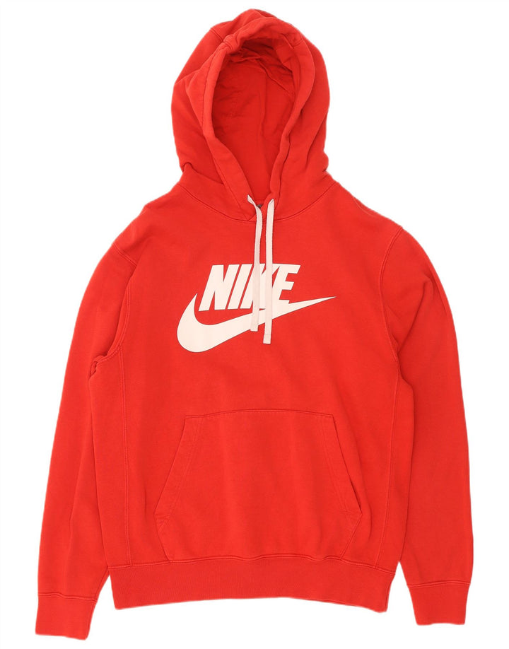 Nike Pull à capuche graphique pour femme en coton rouge Large