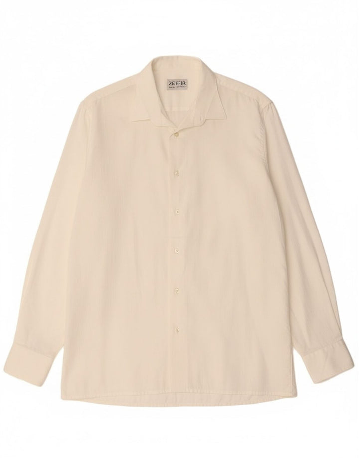 Chemise homme vintage coton blanc moyen