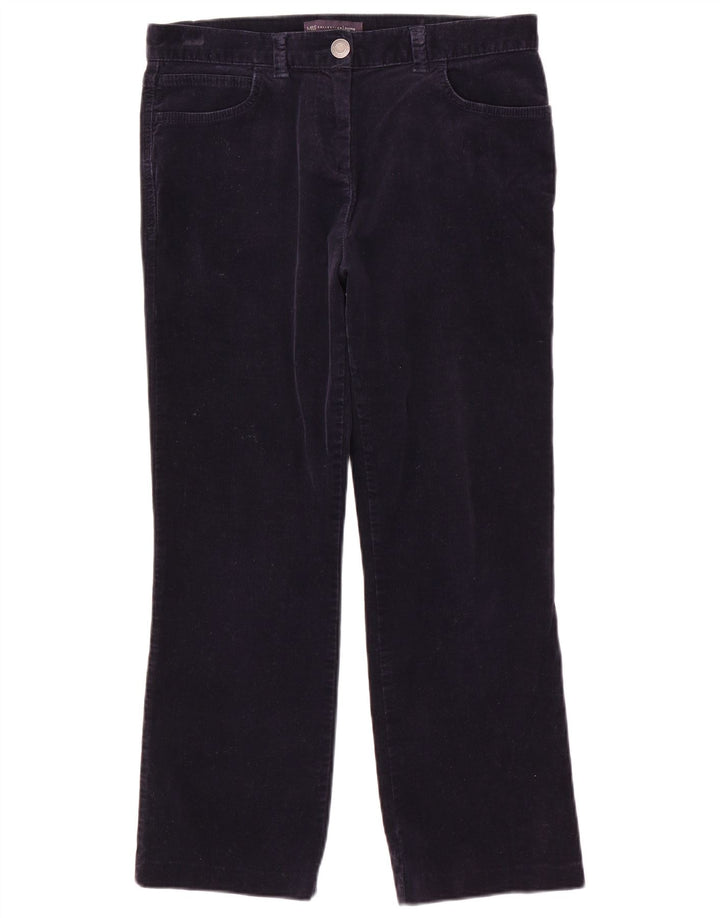 Marks & Spencer Pantalon court bootcut pour femme UK 12 Medium W32 L25 Marine B