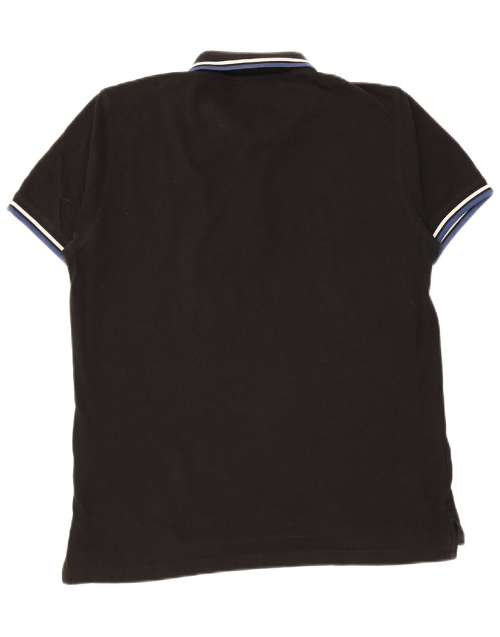 Pierre Cardin Polo Regular Fit Homme Coton Rayé Noir Moyen
