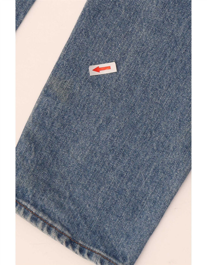 Armani Femme Jean court droit W28 L26 Bleu Coton