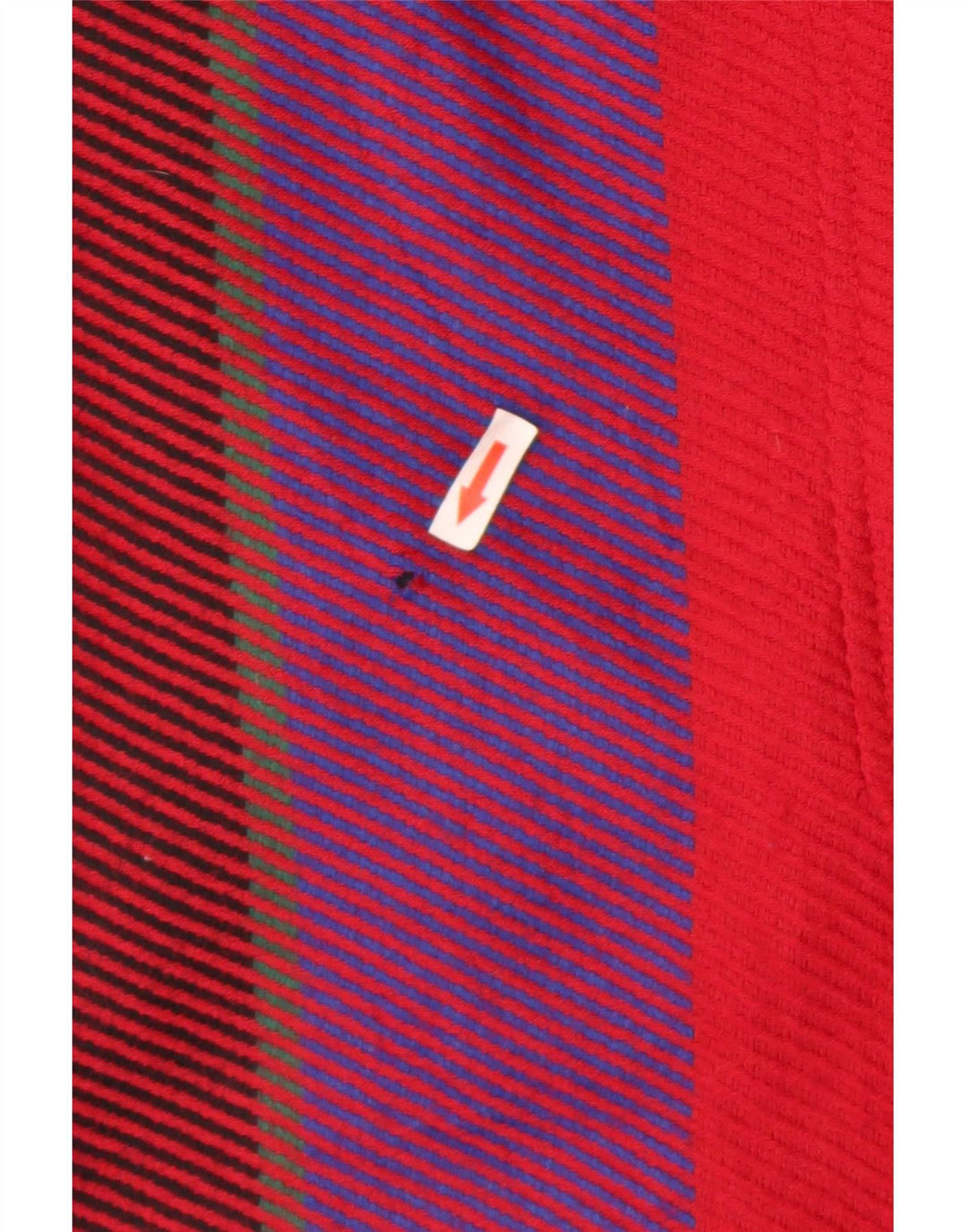 Roccobarocco Manteau surdimensionné pour femme UK 10 Petite laine rayée rouge