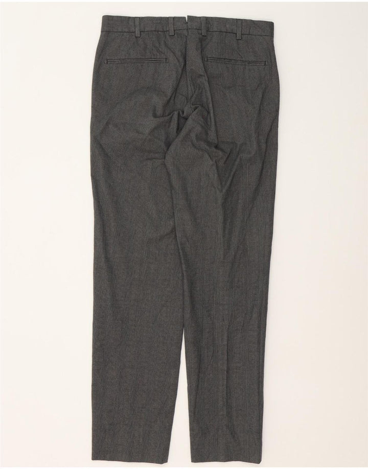 MASSIMO DUTTI Pantalon de costume pour homme EU 40 Medium W31 L31 Gris pied-de-poule