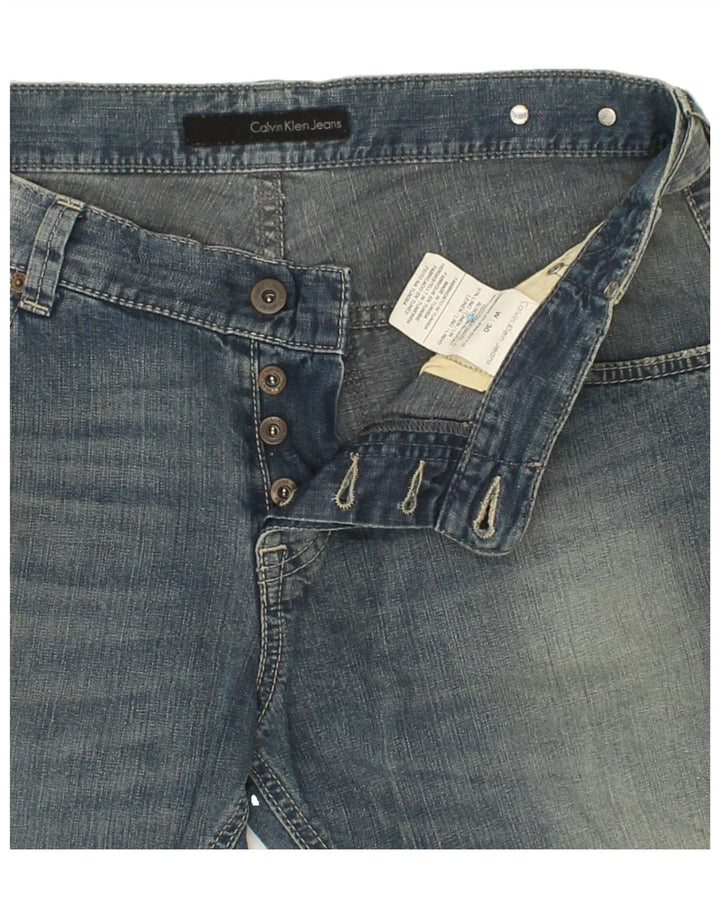 CALVIN KLEIN Mens Denim Shorts W30 Medium  Blue Cotton Vintage Calvin Klein and Second-Hand Calvin Klein from Messina Hembry 