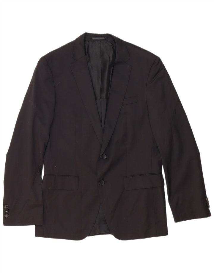 HUGO BOSS Veste blazer à 2 boutons pour homme UK 38 Noir moyen