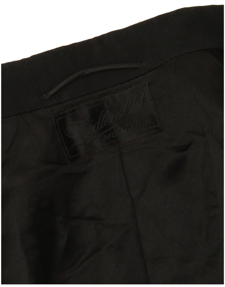 VINTAGE Homme Tailcoat Blazer Veste UK 38 Moyen Noir