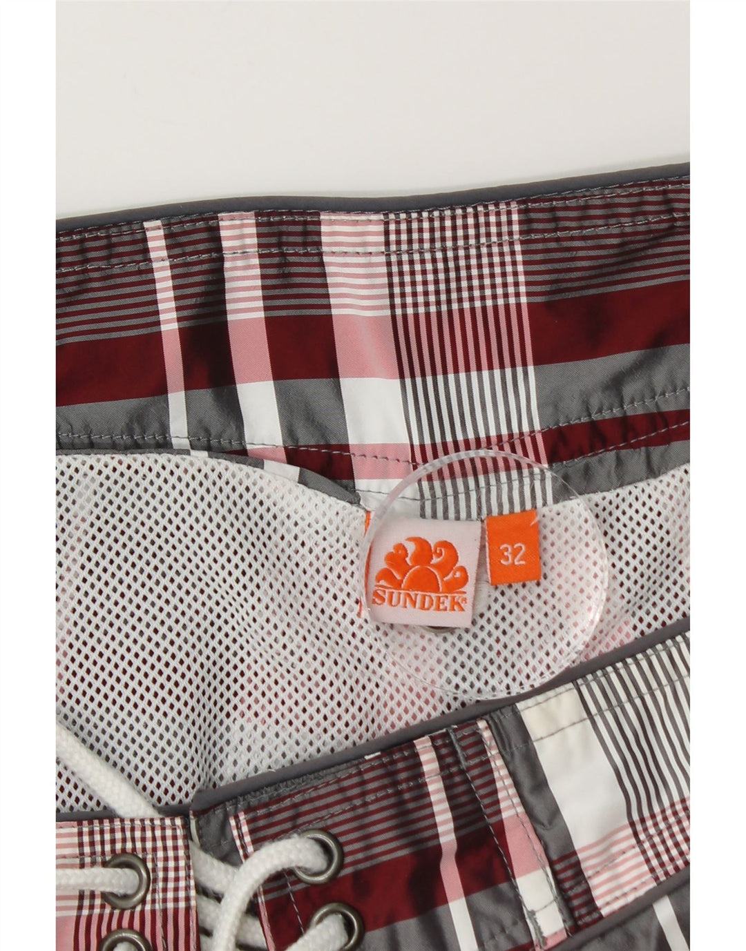 Sundek Short de bain homme à carreaux multicolores moyens