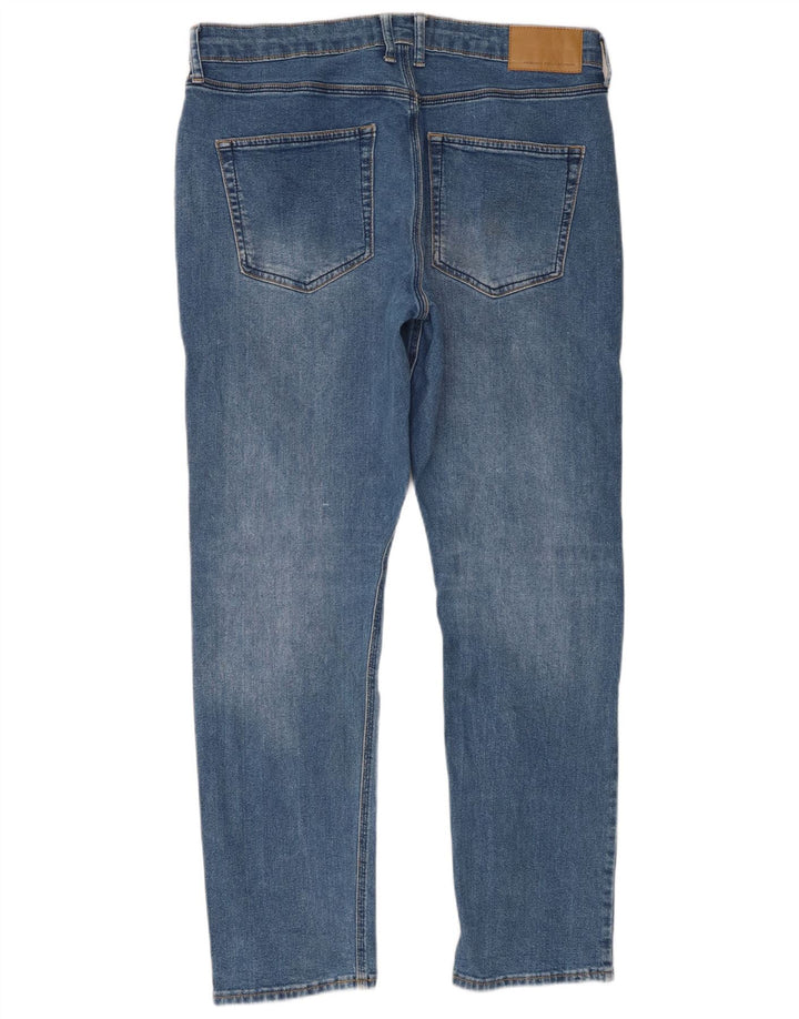 French Connection Jean Slim Homme W34 L32 Bleu Coton