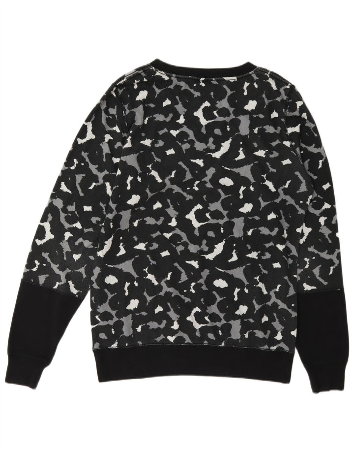 Nike Sweat-shirt pour femme UK 14 Medium Noir Imprimé animal