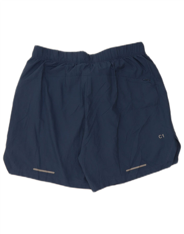 Asics Short de Sport Homme Bleu Marine Moyen Polyester
