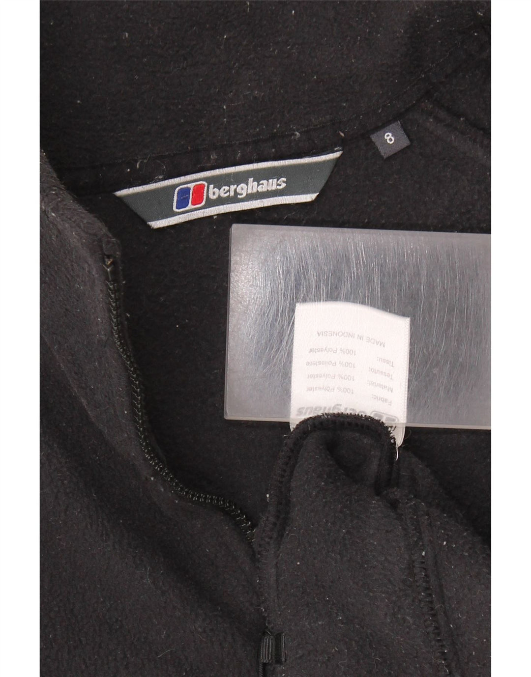 BERGHAUS Veste polaire surdimensionnée pour femme UK 8 Small Noir Polyester